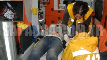 Sapanca'da Motosiklet Pikapla Çarpıştı Sürücü Yahya Bayramoğlu Yaralandı