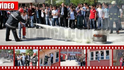 METEM'de Film gibi Yangın Tatbikatı