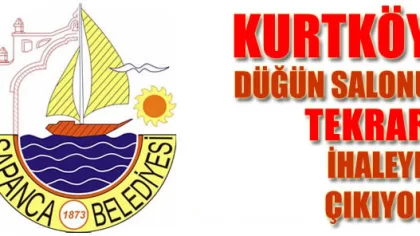 Kurtköy Düğün Salonu Tekrar İhaleye Çıkıyor