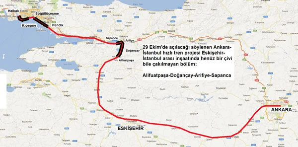 Yht Hattı 29 Ekim'de Açılacak ?