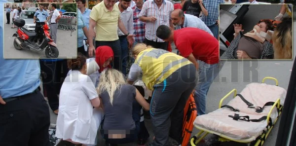 Sapanca'da Motosikletin Çarptığı Melahat Yıldırım Yaralandı