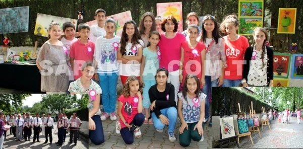 Sapanca Sinan Göksun İlköğretim Okulu Resim ve Tasarım Sergisi Açtı