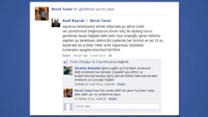 Rauf Bayrak, Başkan Taner'den Bakın Ne İstedi