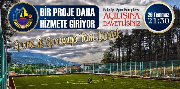 Spora ve Sporcuya Destek için Yapımına Başlanan Belediye Spor Kompleksi Açılıyor
