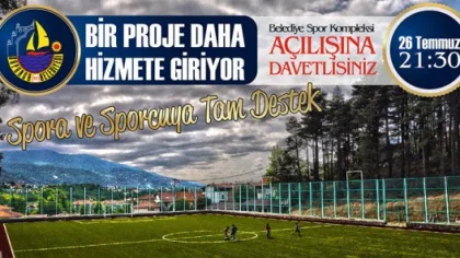 Spora ve Sporcuya Destek için Yapımına Başlanan Belediye Spor Kompleksi Açılıyor