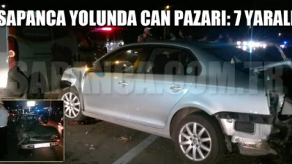 Arifiye - Sapanca Yolunda Üç Araç Birbirine Girdi, Kazada 7 Kişi Yaralandı