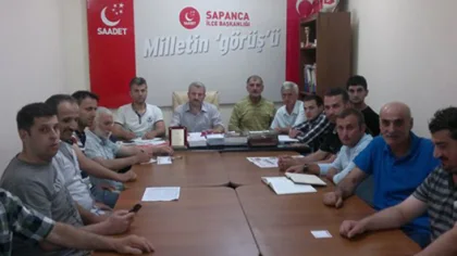 SAADET Partisi Sapanca İlçe Başkanlığı Yönetim Kuruluna 3 Yeni Üye Katıldı