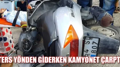 Sapanca'da Ters Yönden Giden Motosiklete, Kamyonet Çarptı: 1 Yaralı