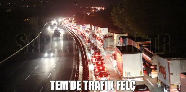 Tem'de Yol Çalışması Trafiği Felç Etti