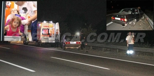 Tem Otoyolu Sapanca Mevkiinde Meydana Gelen Kazada 2 Kişi Yaralandı