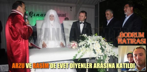 Arzu ve Rasim'de Evet Diyenler Arasına Katıldı