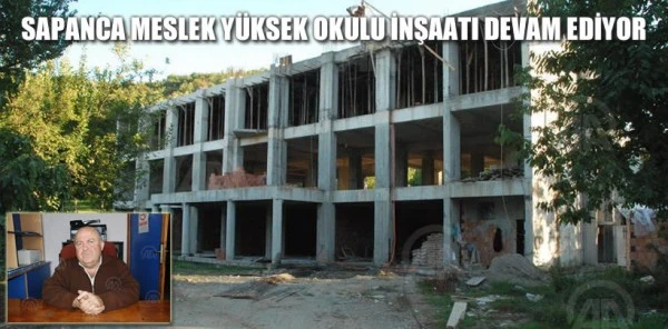 Sapanca Meslek Yüksek Okulu İnşaatı Devam Ediyor