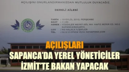 Dereli Ailesi Tarafından Sapanca'da Yaptırılan Okullar Perşembe Günü Açılıyor