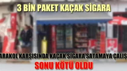 Karakol Karşısında Kaçak Sigara Satmaya Çalıştı Sonu Kötü Oldu