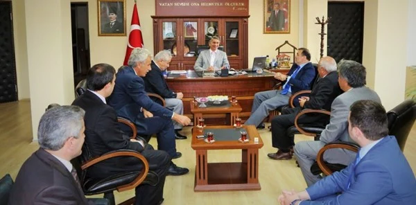 Daire Müdürleri Kaymakam Gökhan Azcan'ı Ziyaret Etti