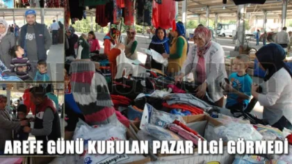 Sapanca'da Arefe Günü Kurulan Pazar İlgi Görmedi