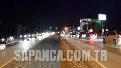 Sapanca'da Trafik Felç Oldu