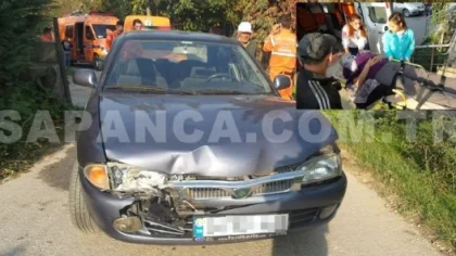 Sapanca'da Trafik Kazası; 1 Yaralı
