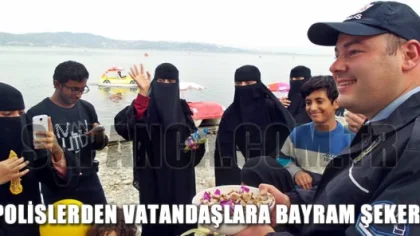 Sapanca Polisinden Vatandaşlara Bayram Şekeri