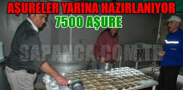 Sapanca Belediyesi 7 Bin 500 Adet Aşure Dağıtacak