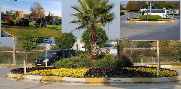 Sapanca'da Kavşaklar Rengarenk