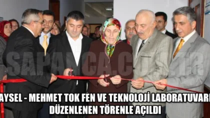 Aysel - Mehmet Tok Fen ve Teknoloji Laboratuvarı Düzenlenen Törenle Açıldı