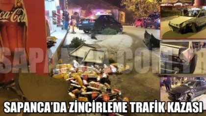 Sapanca'da Zincirleme Trafik Kazası