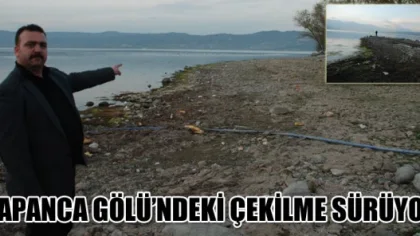 Sapanca Gölü'ndeki Çekilme Sürüyor