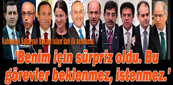 İslam: 'Benim için Sürpriz Oldu'