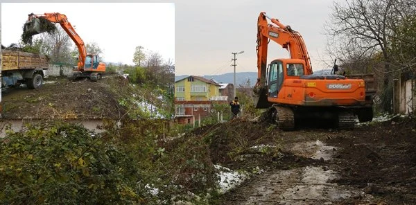 Sapanca'da Yol Açma Çalışmaları
