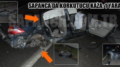 Sapanca'da Korkutucu Kaza: 1 Yaralı