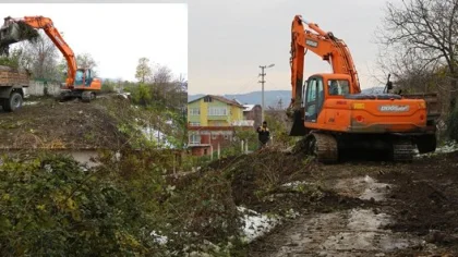 Sapanca'da Yol Açma Çalışmaları