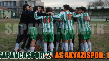 Sapanca Gençlikspor: 2 – As Akyazıspor: 1
