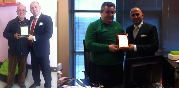 Alaçam Ortaokulu'ndan Hayırseverlere Plaket