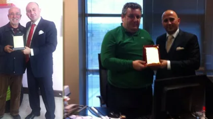 Alaçam Ortaokulu'ndan Hayırseverlere Plaket