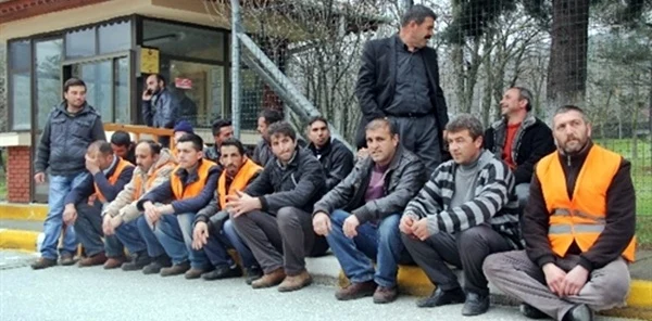 Taşeron İşçileri Eylem Yaptı