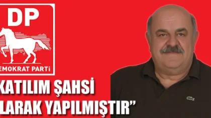 Temren: 'Katılım Demokrat Parti Tarafından Değil Şahsi Olarak Yapılmıştır'