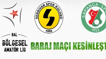 Sapanca Gençlikspor'un Rakibi Serdivanspor Oldu