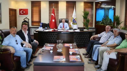 Hafriyatçılar ve İş Makineleri Derneğinden Başkan Yılmazer'e Ziyaret