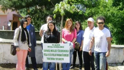 Sapanca Myo Taraklı'da Peyzaj Çalışması Yaptı