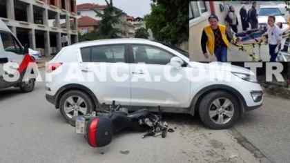 Cip ile Motosiklet Çarpıştı: 1 Yaralı