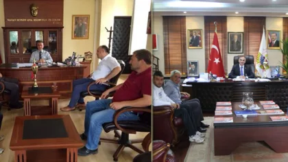 Hacımercanspor'dan Kaymakam ve Belediye Başkanı'na Ziyaret