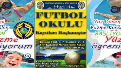Kırkpınarspor Futbol ve Yüzme Okulu Açılıyor
