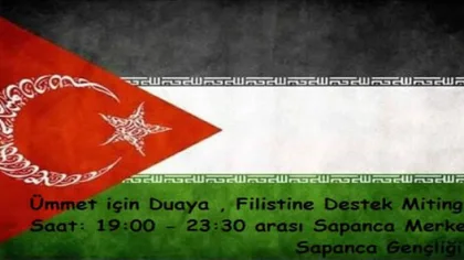 Sapanca Gençliği Filistin'e Destek Mitingi Düzenliyor