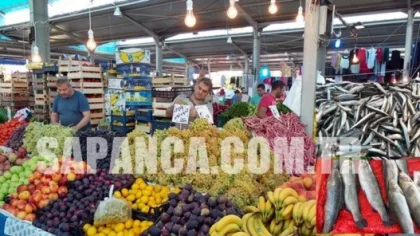 Sapanca Cuma Pazarı 12 Eylül Tarihli Parakende Sebze, Meyve ve Balık Fiyatları
