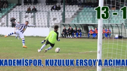 Akademi, Kuzuluk Ersoy'a Acımadı: 13-1