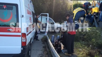 Sapanca'da Meydana Gelen Motosiklet Kazasında Bahadır Ersoy Yaralandı