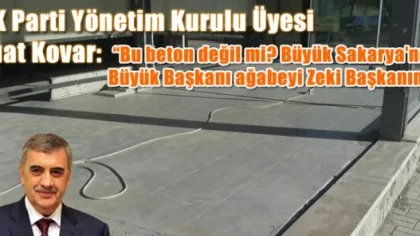 AK Parti Sapanca Yönetim Kurulu Üyesi Fuat Kovar: 'İşte Çifte Standart'