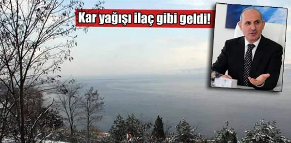 Kar Yağışı Sapanca Gölü'ne Yaradı!