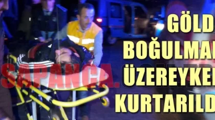Sapanca Gölü'ne Düşen Genci Arkadaşları Kurtardı